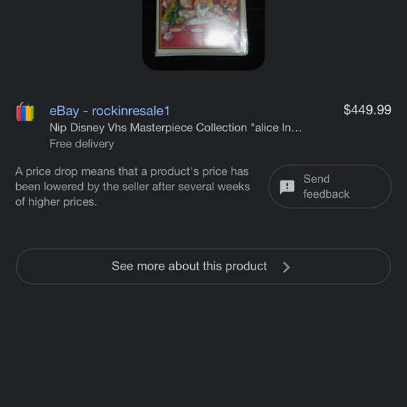 Rare Alice in wonderland vhs - Picture 2 of 2